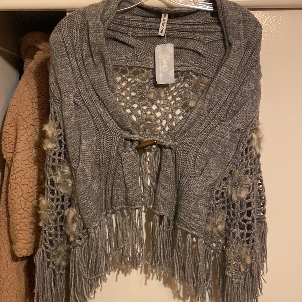 Gray Poncho - image 3